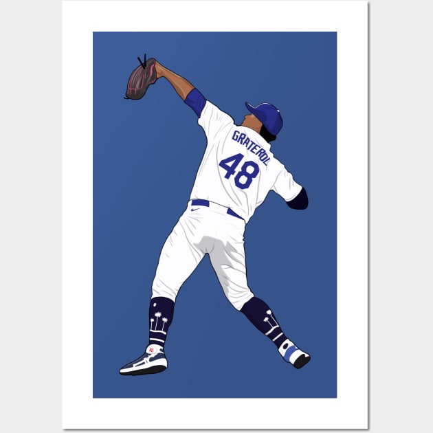 Brusdar Graterol LA Dodgers Wall Art by Hevding